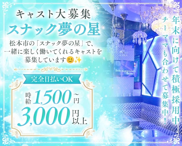 スナック 夢の星のスナック体入