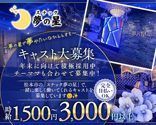 スナック 夢の星のスナック体入