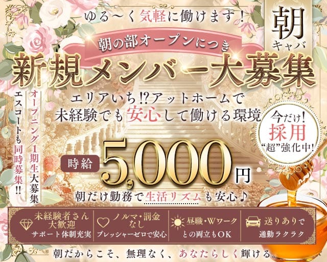 はちみつの昼キャバ・朝キャバ体入