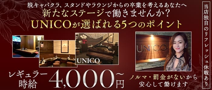 【会員制】UNICO（ウニコ）(流川ラウンジ)の求人・体験入店情報
