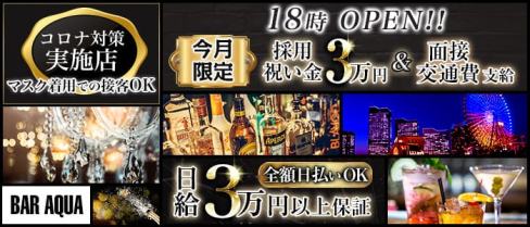 Girl's Bar AQUA(アクア)【公式求人・体入情報】(新橋ガールズバー)の求人・体験入店情報