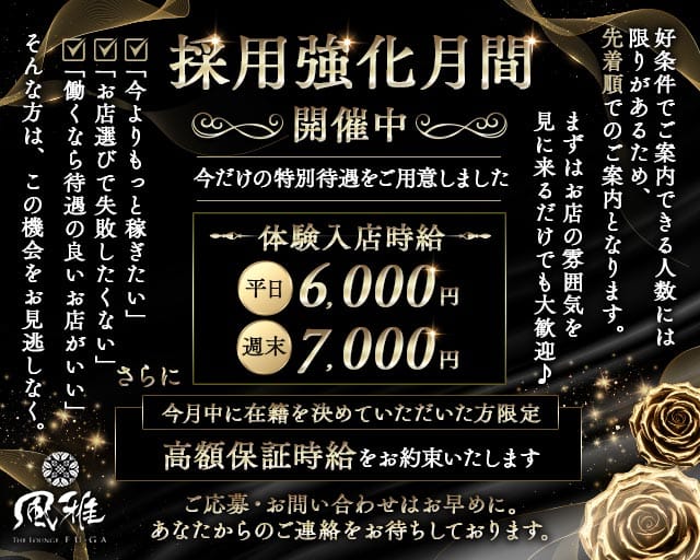 THE LOUNGE 風雅の求人情報