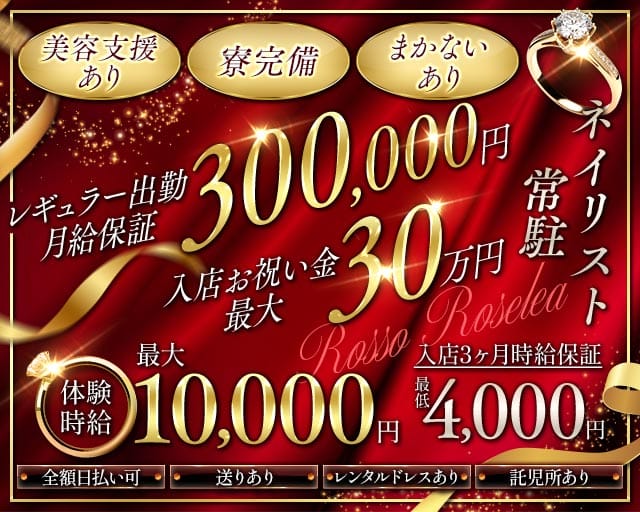 Rosso Roselea（ロッソロゼリア）のキャバクラ体入