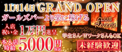 CLUB Reverie(レヴェリー)【公式求人情報】(神田キャバクラ)の求人・体験入店情報