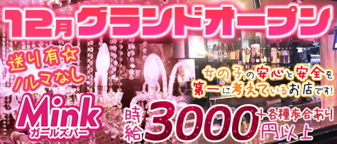 Girl's Bar MINK(ガールズバーミンク)【公式求人情報】(八王子ガールズバー)の求人・体験入店情報