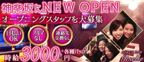 GIRL'S BAR Giselle 〜ジゼル〜【公式求人・体入情報】(新宿ガールズバー)の求人・体験入店情報