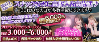 ガールズスナック Lien~リアン~【公式体入・求人情報】(川崎スナック)の求人・体験入店情報