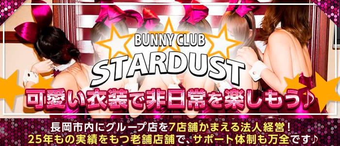 BUNNY CLUB STARDUST（スターダスト）【公式求人・体入情報】 長岡キャバクラ バナー