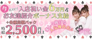 Girls Bar アリス【公式求人・体入情報】(松戸ガールズバー)の求人・体験入店情報