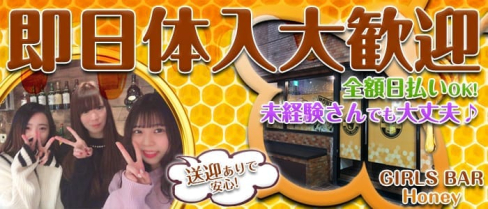 【小岩】Girl’s Bar HONEY(ハニー)【公式求人情報】(市川キャバクラ)の求人・バイト・体験入店情報