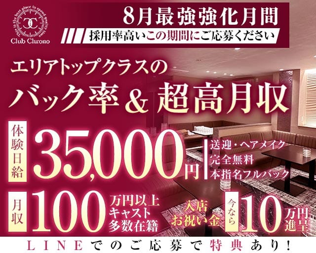 Club Chrono（クロノ）のキャバクラ体入