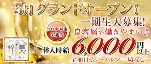 New lounge 粋美(スイビ)【公式出稼ぎ求人情報】(千葉キャバクラ)の求人・バイト・体験入店情報