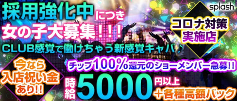 splash~スプラッシュ~【公式求人情報】(新横浜キャバクラ)の求人・体験入店情報