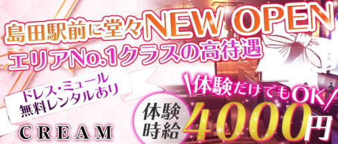 CREAM~クリーム~【公式求人情報】(島田キャバクラ)の求人・バイト・体験入店情報