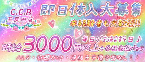 C.C.B(コミュニケーションバー)五反田店【公式求人情報】(五反田ガールズバー)の求人・バイト・体験入店情報