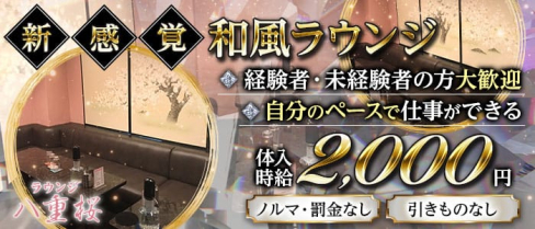 ラウンジ八重桜(やえざくら)【公式求人・体入情報】(神田スナック)の求人・体験入店情報