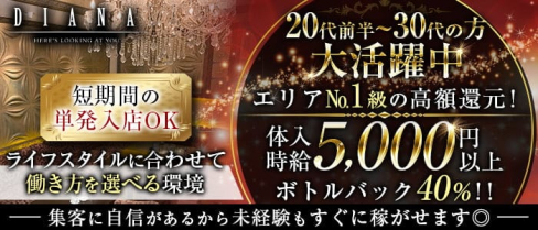 DIANA(ダイアナ)【公式出稼ぎ求人情報】(静岡キャバクラ)の求人・バイト・体験入店情報