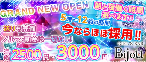 GIRL'S BAR Bijou (ビジュー)【公式求人情報】(松戸ガールズバー)の求人・体験入店情報