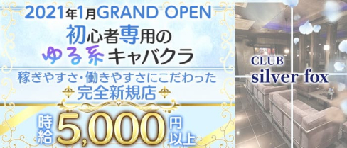 【初心者専門キャバクラ】CLUB Silver fox(シルバーフォックス)【公式求人・体入情報】(片町キャバクラ)の求人・体験入店情報