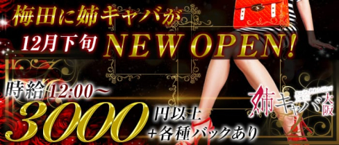 姉キャバ大阪【公式求人情報】(梅田姉キャバ・半熟キャバ)の求人・バイト・体験入店情報