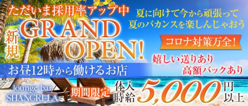 シャングリラ【公式求人・体入情報】(荻窪ガールズバー)の求人・体験入店情報