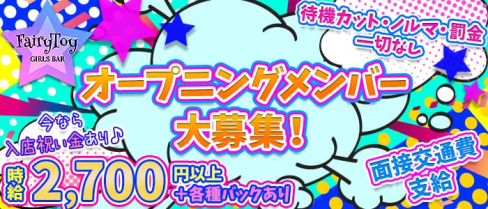 Girl's bar Fairy Toy(フェアリートイ)【公式求人情報】(錦糸町ガールズバー)の求人・体験入店情報