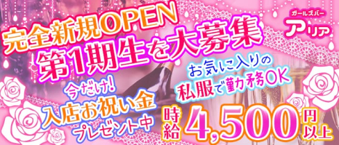 ガールズバーアリア【公式求人情報】(千葉ガールズバー)の求人・体験入店情報