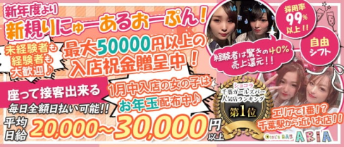 Girl's Bar ARIA(アリア)【公式求人・体入情報】(千葉ガールズバー)の求人・体験入店情報