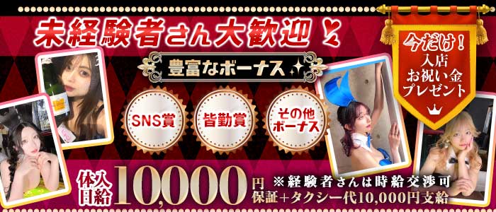 Girl's Bar ハニー 中洲ガールズバー 未経験募集バナー