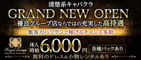 ロイヤルラウンジ55【公式求人・体入情報】(秋葉原ラウンジ)の求人・体験入店情報