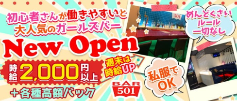 Girl's Bar 501(ゴーマルイチ)【公式求人・体入情報】(天文館ガールズバー)の求人・体験入店情報