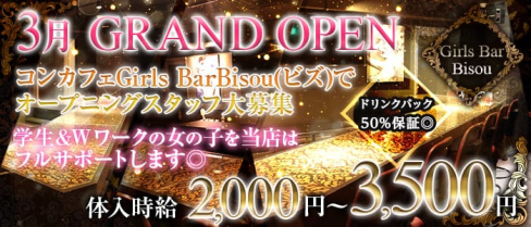 Girls Bar Bisou(ビズ)【公式求人情報】(神田ガールズバー)の求人・体験入店情報