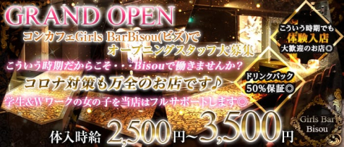 Girls Bar Bisou(ビズ)【公式求人情報】(神田ガールズバー)の求人・体験入店情報