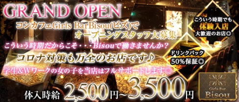 Girls Bar Bisou(ビズ)【公式求人情報】(神田ガールズバー)の求人・体験入店情報