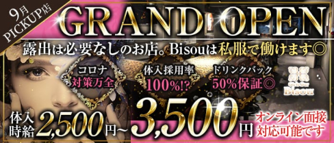 【私服Girls&CafeBar】Bisou【公式求人・体入情報】(神田ガールズバー)の求人・体験入店情報