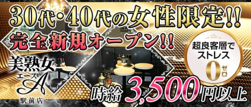 美熟女エース・駅前店【公式求人情報】(神田熟女キャバクラ)の求人・体験入店情報