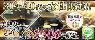 美熟女エース・駅前店【公式求人・体入情報】(神田熟女キャバクラ)の求人・体験入店情報