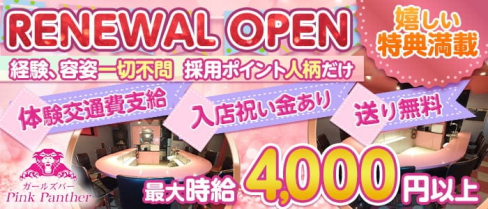 Pink Panther(ピンクパンサー)【公式求人・体入情報】(桜木町ガールズバー)の求人・体験入店情報
