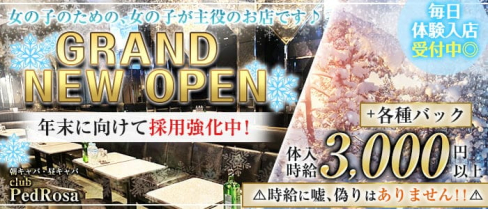 【朝キャバ・昼キャバ】club PedRosa(ペドロサ)【公式求人・体入情報】(千葉昼キャバ・朝キャバ)の求人・体験入店情報