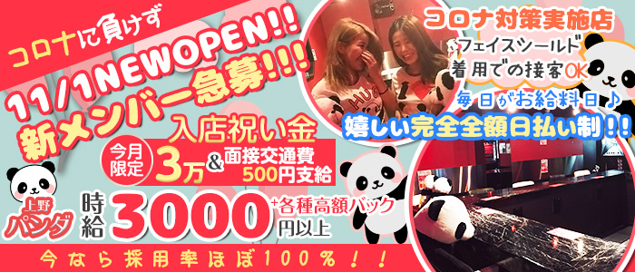 Girl's Bar 上野パンダの求人情報