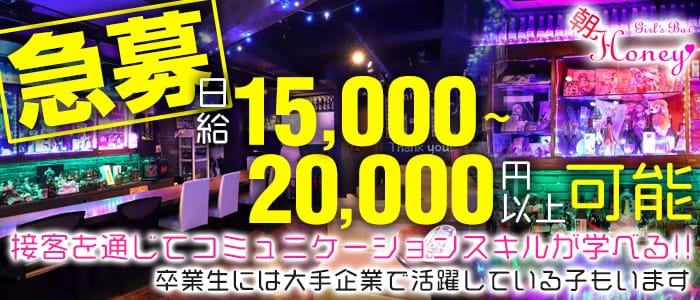 『朝』Girl's Bar Honey<ハニー>(歌舞伎町ガールズバー)のバイト求人・体験入店情報