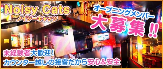 Noisy Cats<ノイジーキャッツ> 上野 ガールズバー バナー