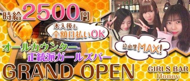 GIRLS BAR Honey<ハニー> 府中 ガールズバー バナー