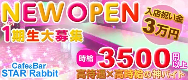 Cafe&Bar STAR Rabbit<スターラビット> 錦糸町 ガールズバー バナー